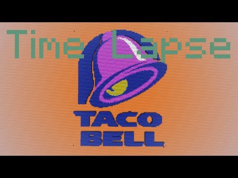 Taco Bell Logo – Minecraft Pixel Art