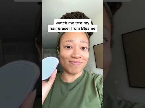 Testing out the Bleame Crystal Hair Eraser
