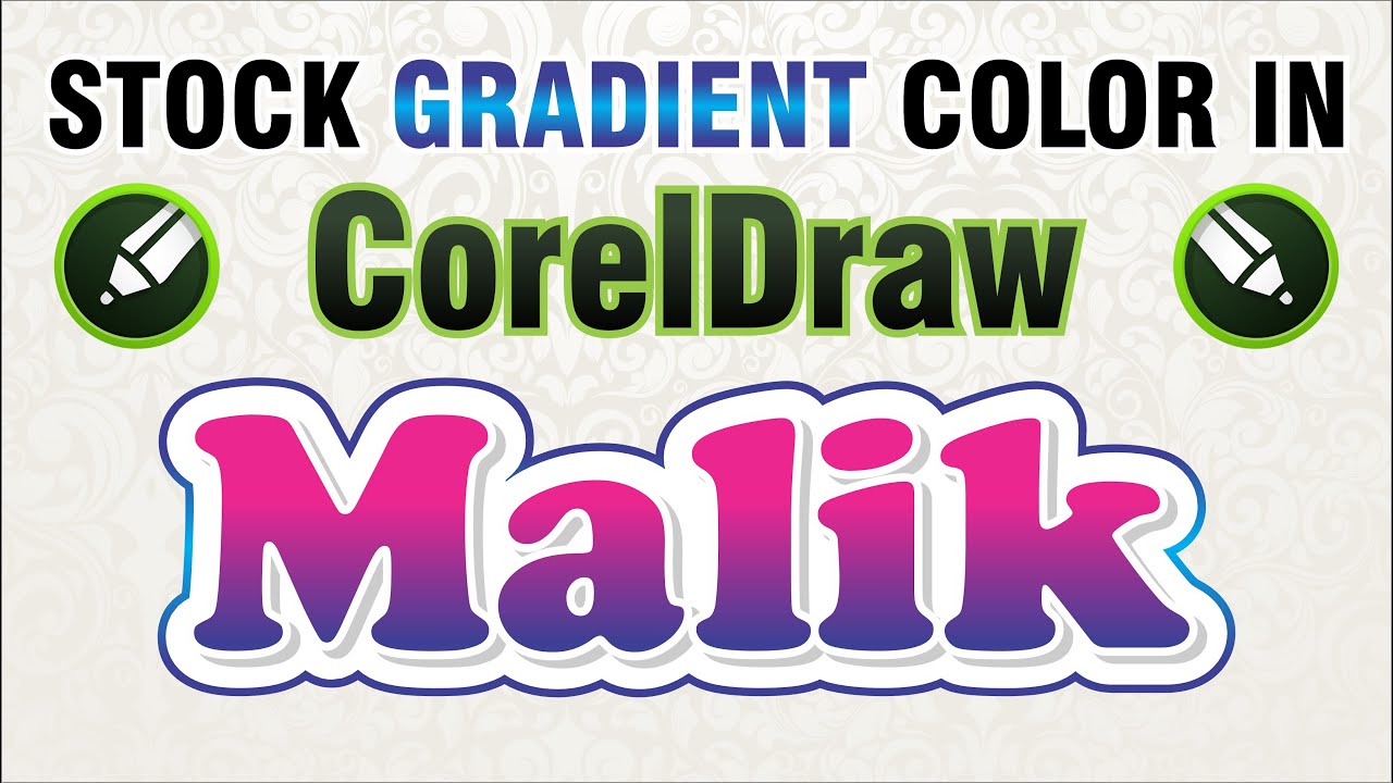 STOCK GRADIENT COLOR IN CorelDraw