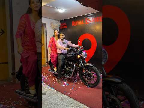 Meteor 350 Black Horse | Royal Enfield | First RE Bike Delivery 2024 | Dolly Sahil Vlogs #meteor350