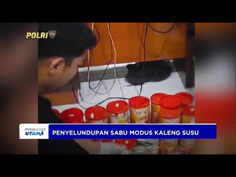 POLDA KALTARA PENYELUNDUPAN SABU MODUS KALENG SUSU