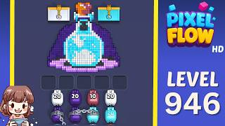 Pixel Flow Level 946 Solution Walkthrough