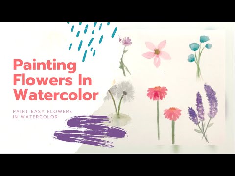 Painting Flowers in Watercolor || Watercolor Painting
