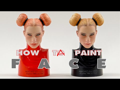 HOW TO paint a FACE on a figure