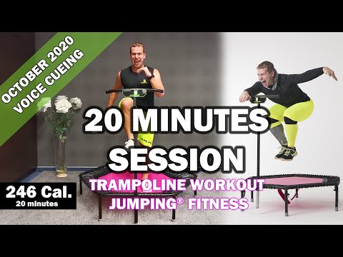 20 minutes trampoline session October 2020 - Jumping® Fitness [VOICE CUEING]