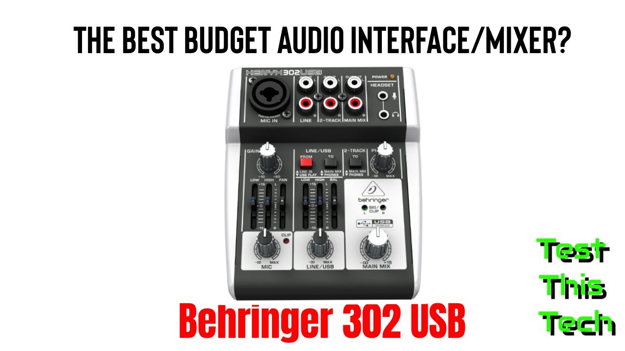 Behringer 302 USB Audio Interface Review | Test This Tech