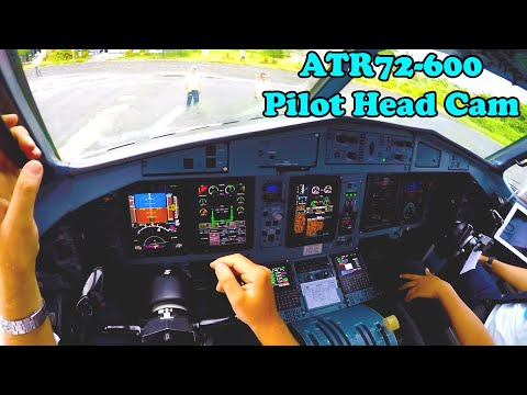 Full Flight ATR72 600 | Real Pilot EYE POV GoPro | Cockpit video | Garuda-Indonesia