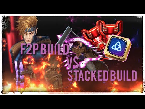 Gambit--Rags to RICHES!! How much better does a 'MAXED' out build make GAMBIT.!! MARVEL FUTURE FIGHT