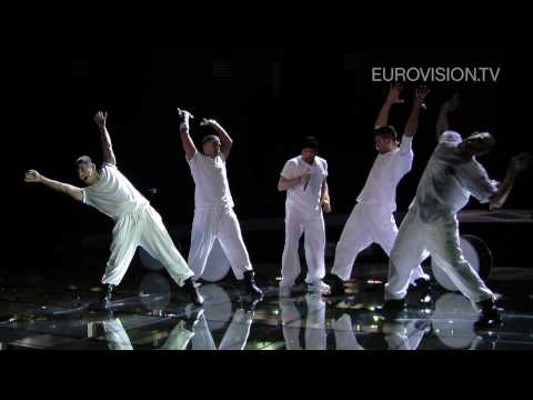 Giorgos Alkaios & Friends' first rehearsal (impression) at the 2010 Eurovision Song Contest