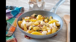 Patate e zucchine in padella Videoricetta