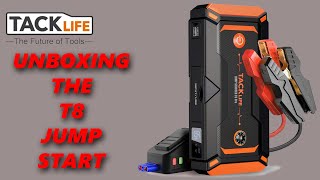 TACKLIFE T8 Pro 800A Peak 18000mAh Water-Resistant Car Jump Starter Unboxing