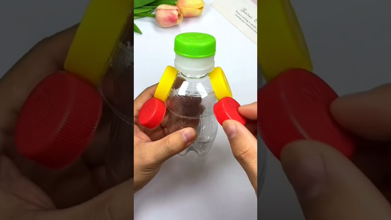 Recycled plastic bottles Robot #diy #5minutecrafts #craft #art Dharmik arts
