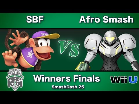 SmashDash 25 - SBF (Diddy Kong) Vs. Afro Smash (Samus) - Winners Finals