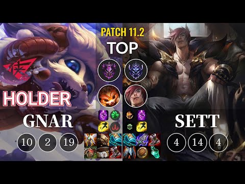 RW Holder Gnar vs Sett Top - KR Patch 11.2