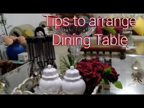 How to decorate Dining Table / Tips to decorate Dining Table #howtodecoratediningtable Video