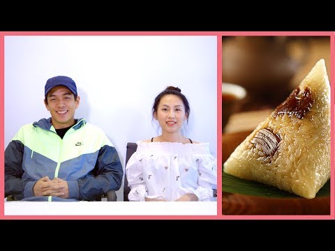 Chinese Students Try Making ZONGZI For The First Time | 留學生包粽子初體驗