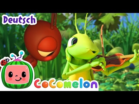 Das Grashuepfer Lied | | CoComelon - JJ's Animal Time Deutsch | Cartoons und Kinderlieder