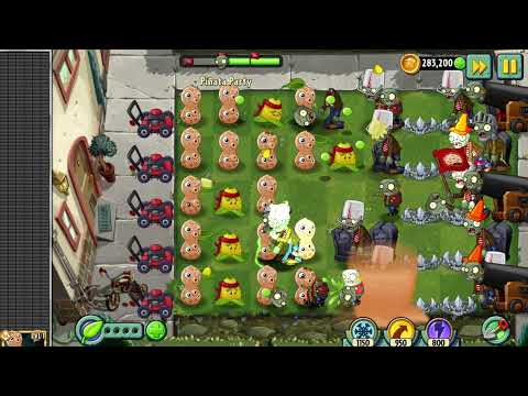 Plants vs Zombies 2 gameplay - Piñata Party - 4/11/2021