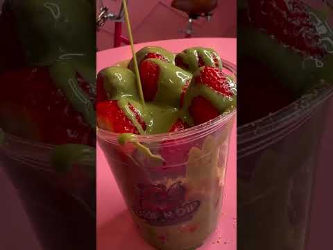 The best Dubai Chocolate Strawberry cups in Davie & Fort Lauderdale Florida at Drip n Dip