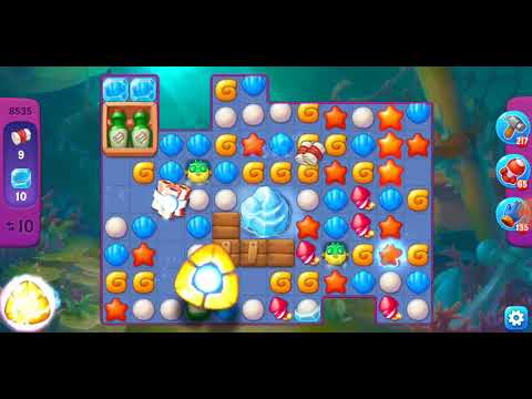 Fishdom. 8535 super hard level no boosters and diamonds. 16 moves