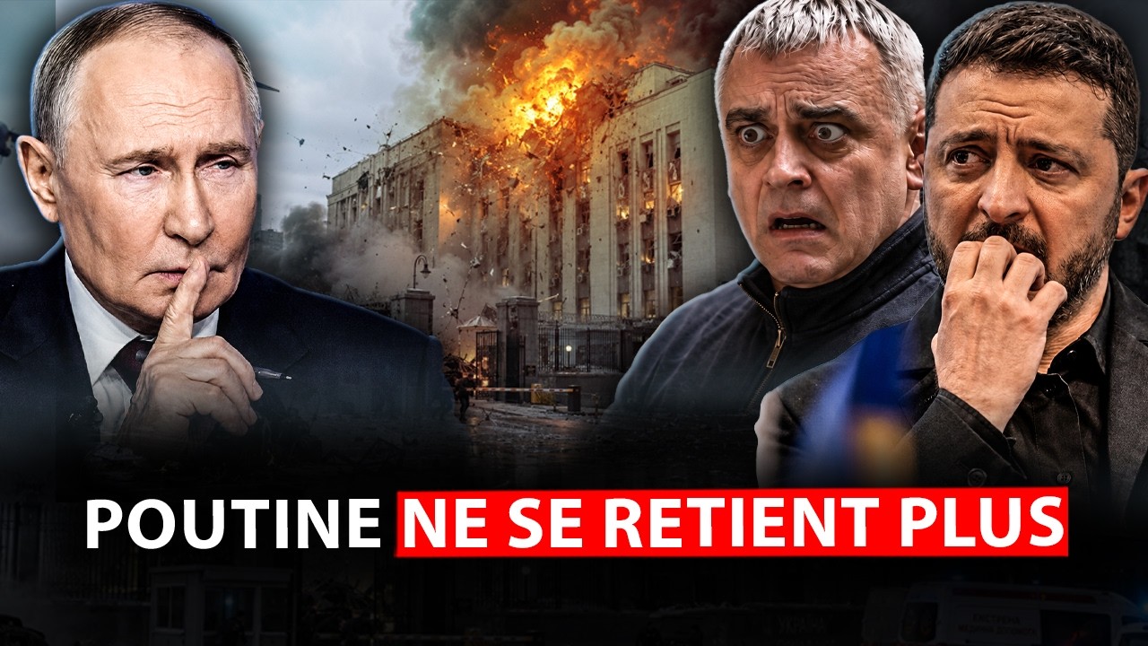 La Russie à frappé le siège des service secret ukrainien, c'est inédit !