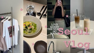 【韓国Vlog】3泊4日ソウル女子旅🇰🇷💗ミシュラングルメとオシャレbar巡り🍸/ご飯屋さん大成功旅観てね✌️🥳✌️#seoul #vlog