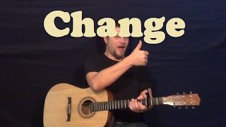Change (Poets of the Fall) Guitar Lesson Easy Strum Chords How to Play Tutorial