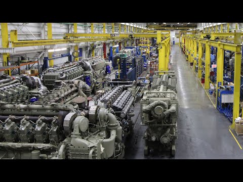 Wabtec Marine Diesel Engines Grove City Factory Tour - Supply Chain ...