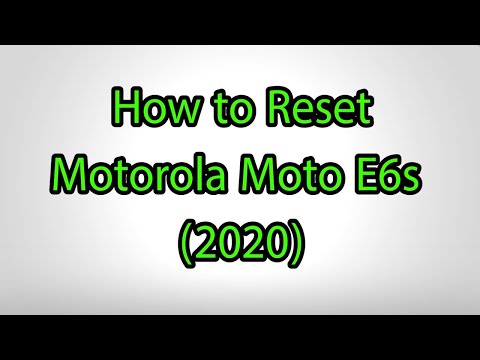 How to Hard Reset Motorola Moto E6s 2020 - Pattern Unlock