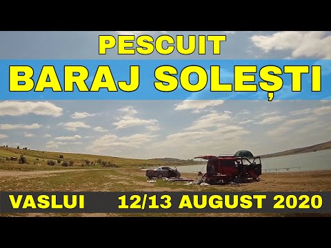 Pescuit la crap baraj SOLESTI Vaslui video august 2020