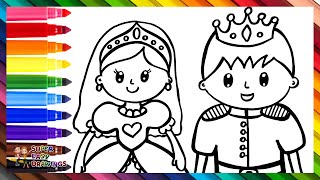 Download lagu Gambar dan Warnai Putri dan Pangeran 👸💗🤴🌈 Gambar untuk Anak-Anak mp3
