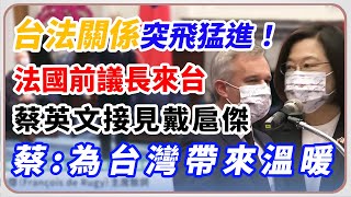 法國前議長率團來台 蔡英文今接見訪問團