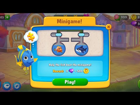 Fishdom Minigame After Super Hard Level 3300, Win Strikes Until Level 3305