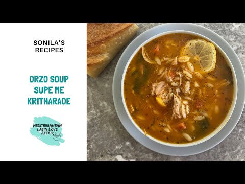 Orzo Soup with Turkey and Spinach