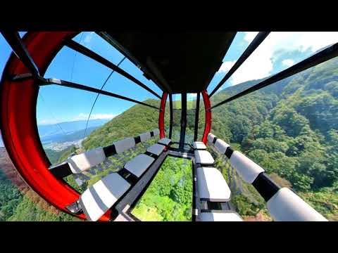 野沢温泉スキー場　グリーンシーズン　長坂ゴンドラリフト(上り線)　2021年7月18日撮影