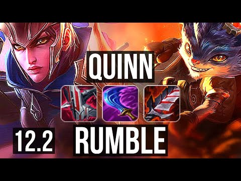 QUINN vs RUMBLE (TOP) | 12/2/16, 1.9M mastery, Rank 7 Quinn, 600+ games | EUW Master | 12.2