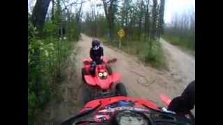 preview picture of video 'Trail riding in Baldwin Michigan'