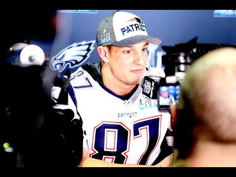 Gronkowski "happy to be back" for Super Bowl LII