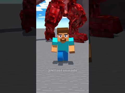 Steve And Mikey & JJ Running Away From Big Monster With His Girlfriends!