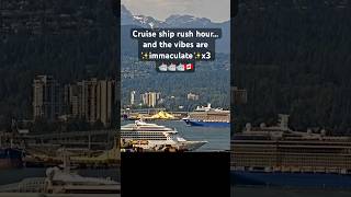 3 Perfect exits 🌅 Solstice, Serenade & Nieuw Amsterdam Depart Vancouver Harbour| Who did it best?