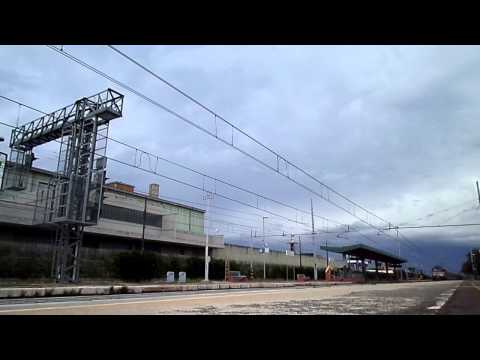 E656.433 + ETR 400.03 (FRECCIA ROSSA 1000 n.03) in transito a Pomezia!