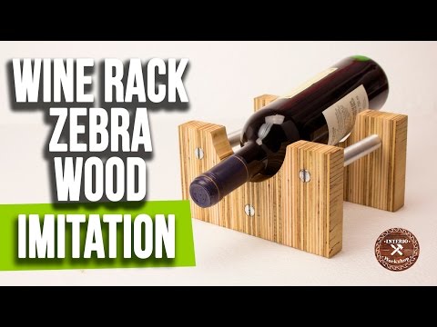 Crea tu soporte para vino con madera