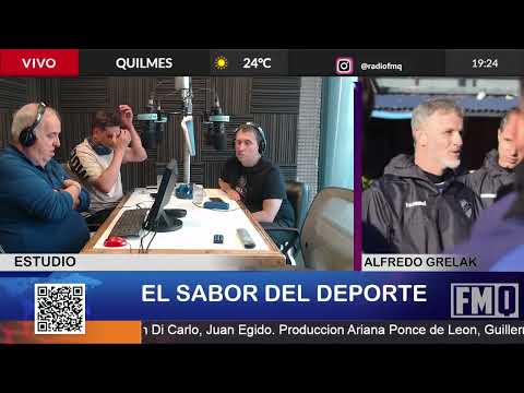 Alfredo Grelak entrenador del Quilmes Atlético Club, en diálogo con El Sabor del Deporte #quilmes