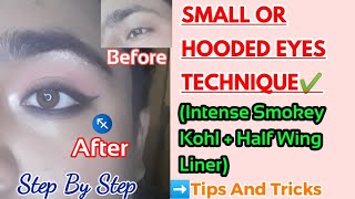 SMOKEY KOHL EYES + HALF WING LINER