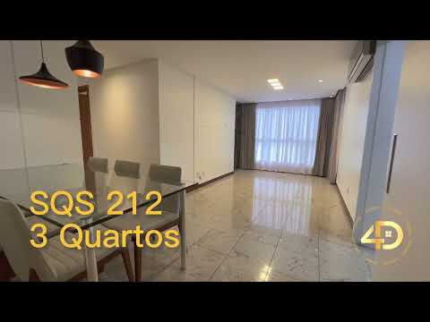Singular Apartamento com 3 quartos (1 suíte e 3 banheiros), à venda na SQS 212–Asa Sul – Brasília/DF
