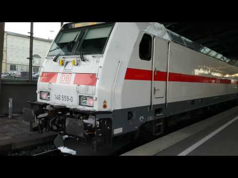 Abfahrt IC in Halle auf Gleis 1