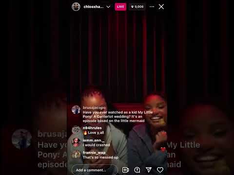 ChloexHalle Instagram Live ( With Comments ) | 4.30.34 | cxhdailys