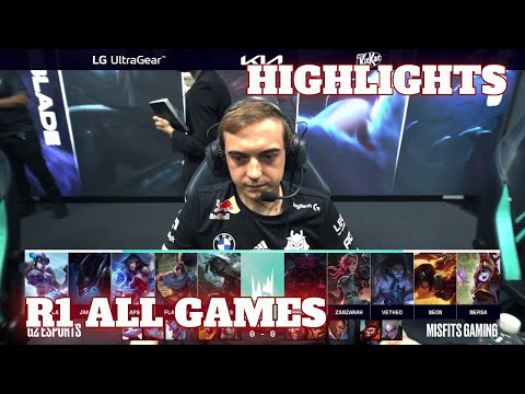 G2 vs MSF - All Games Games Highlights | Round 1 Playoffs LEC Summer 2022 | G2 Esports vs Misfits