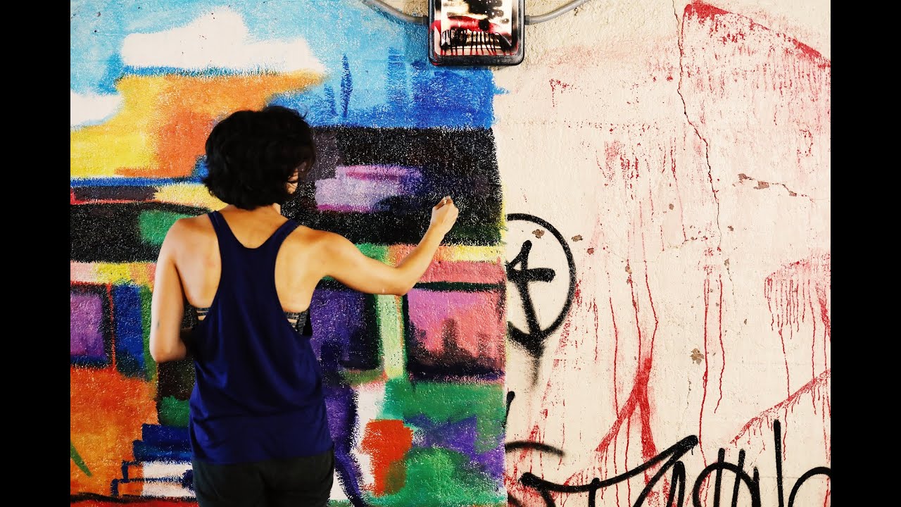 Local artists have gone underground to paint the Albert Street underpass