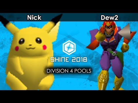Smash 64:  Slick | Nick (Pikachu) V Dew2 (Captain Falcon) - Shine 2018 Tournament
